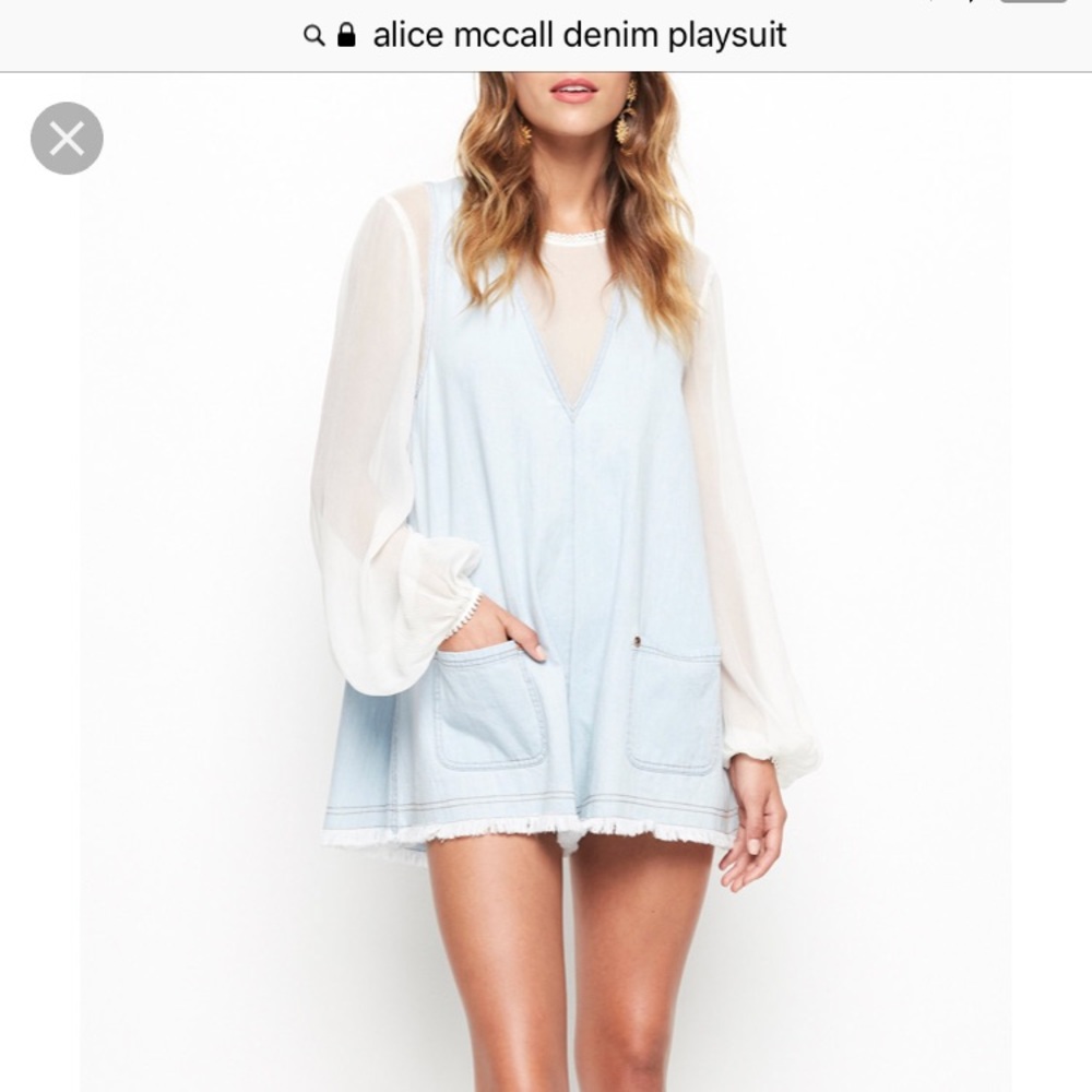 ***ISO***Alice McCall Denim Playsuit